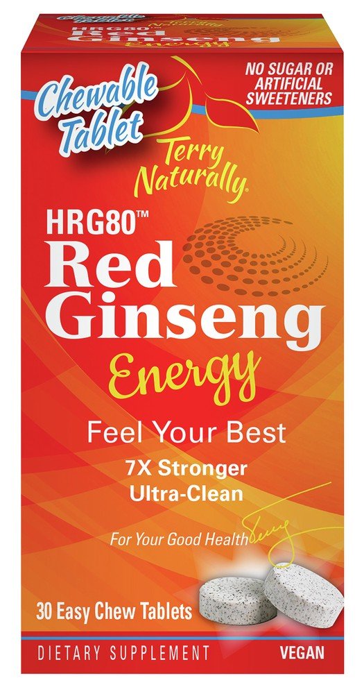 EuroPharma (Terry Naturally) Red Ginseng 30 Chewable