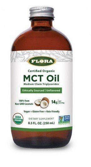 Flora Inc Organic MCT Oil 8.5 oz Liquid