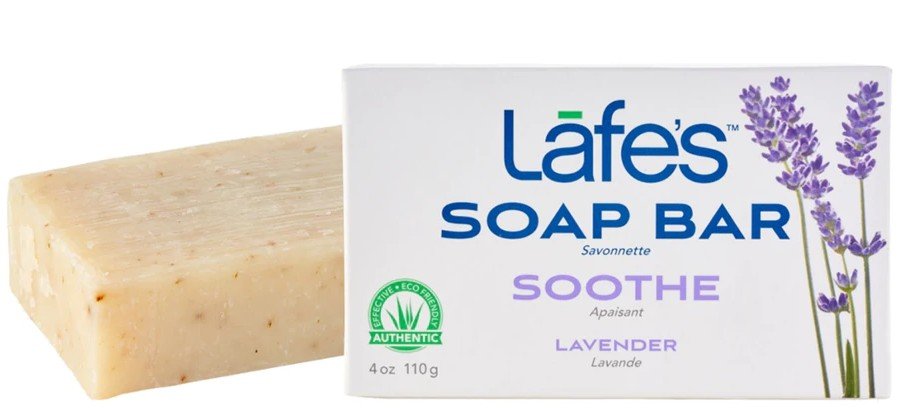 Lafe&#39;s Natural Bodycare Hand Crafted &amp; Cold Processed Soothe Soap 4 oz Bar Soap