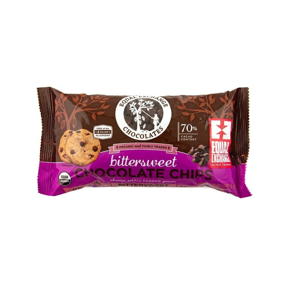 Equal Exchange Organic Bittersweet Chocolate Chips 10 oz Bag