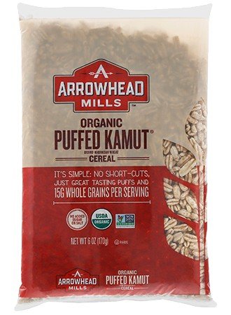 Arrowhead Mills Organic Puffed Kamut Cereal 6 oz Bag