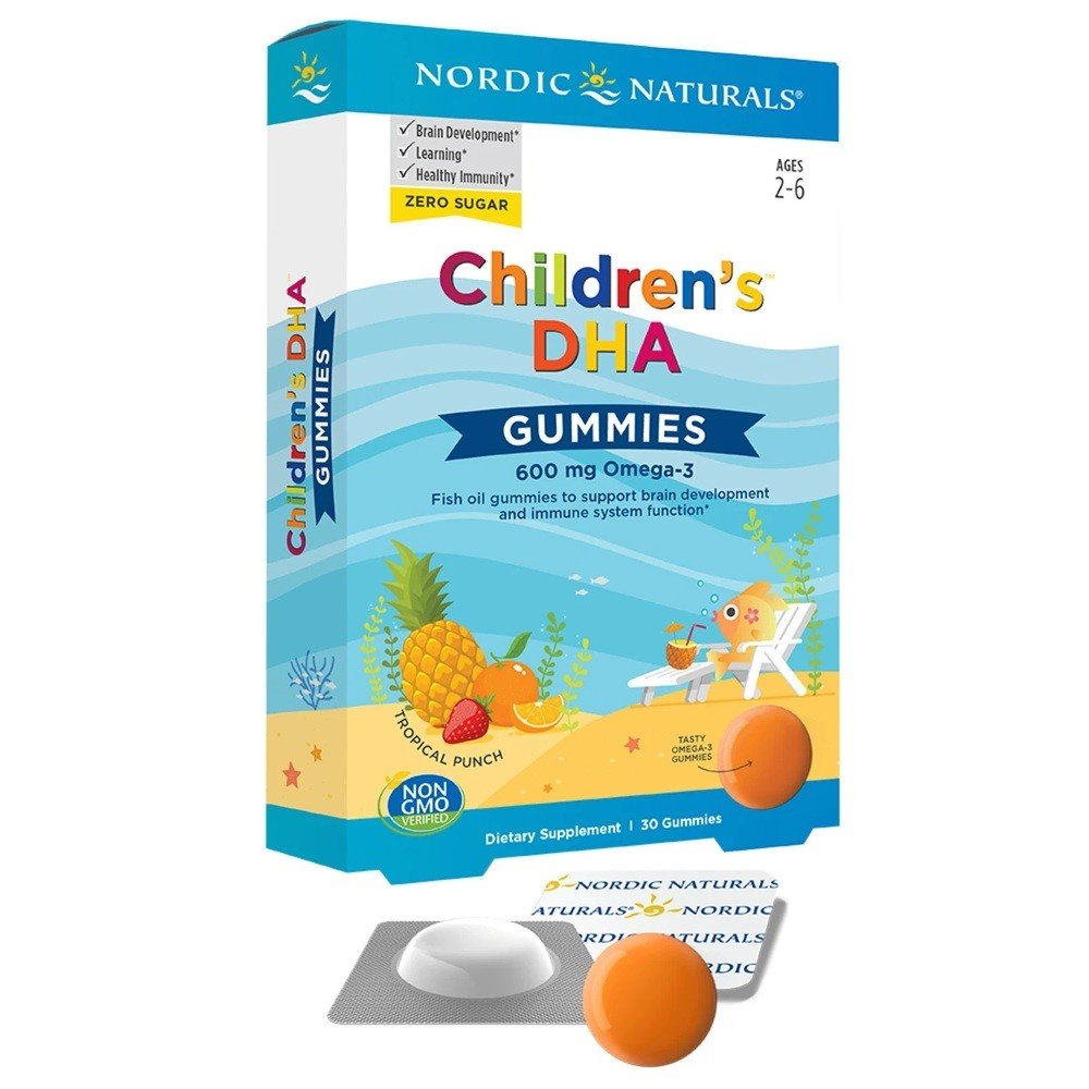 Nordic Naturals Children&#39;s DHA Gummies Tropical Punch 30 Gummy
