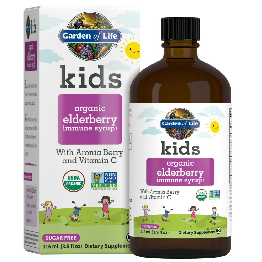 Garden of Life Kids Organic Elderberry Syrup 3.92 oz Liquid