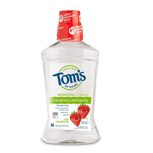 Tom's Of Maine Silly Strawberry Children Fluoride Rinse 16 oz Liquid