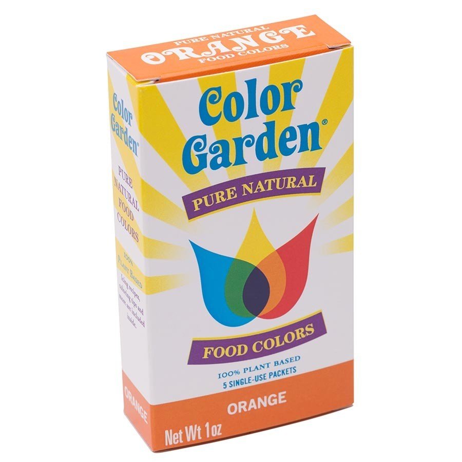 Color Garden Orange Natural Food Coloring 5(6g) Packets Box