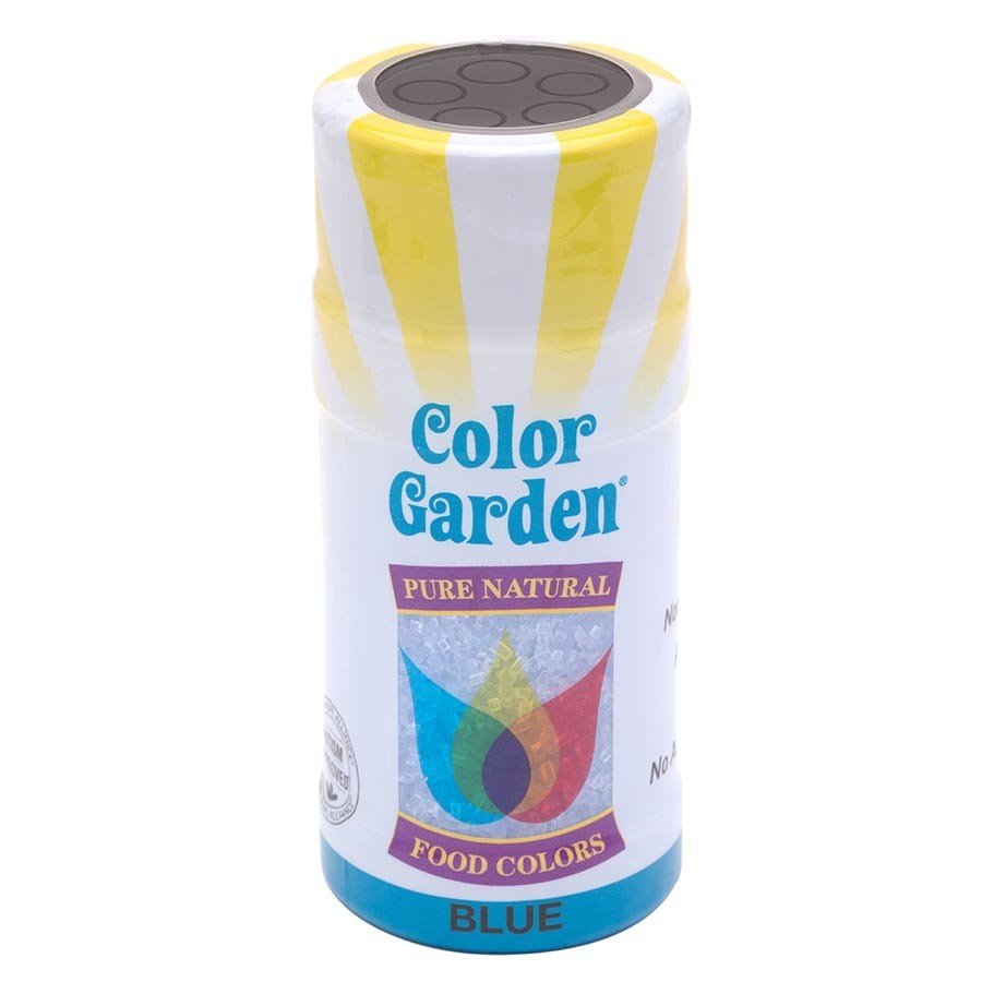 Color Garden Blue Natural Sugar Crystals 3 oz Container