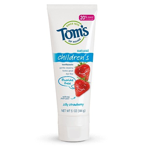 Tom&#39;s Of Maine Silly Strawberry Fluoride-Free Children&#39;s Natural Toothpaste 5.1 oz Paste