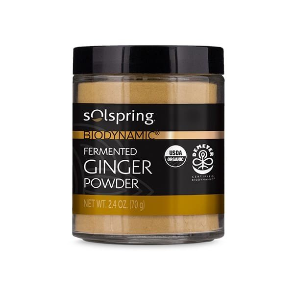 Dr. Mercola Solspring Biodynamic Organic Fermented Ginger 2.4 oz Powder