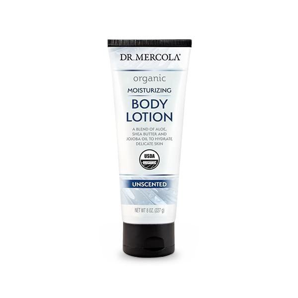 Dr. Mercola Organic Moisturizing Body Lotion Unscented 8 oz Tube