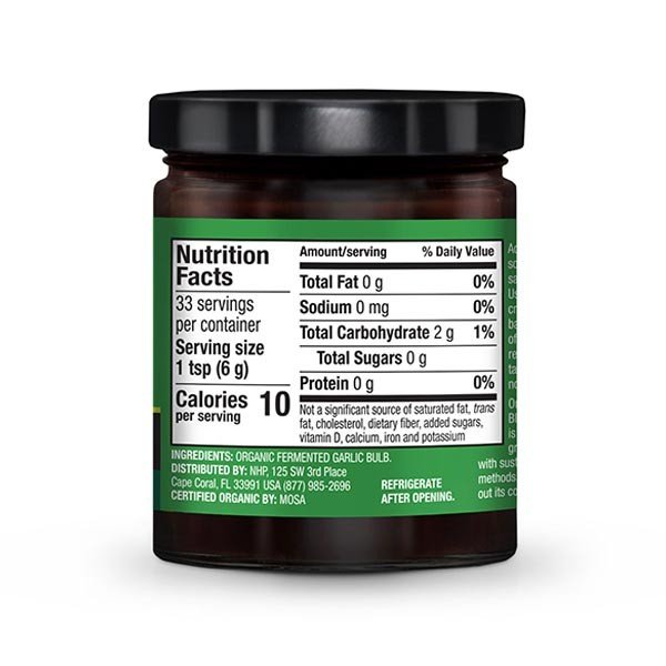 Dr. Mercola Solspring Organic Fermented Black Garlic Puree 7 oz Jar