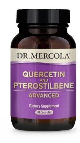 Quercetin & Pterostilbene | Dr. Mercola | Quercetin Phytosome Complex from Sophora Japonica Flower | Dietary Supplement | 60 Capsules | VitaminLife