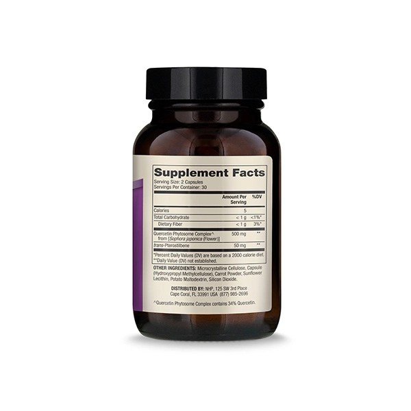 Dr. Mercola Quercetin and Pterostilbene Advanced 60 Capsule