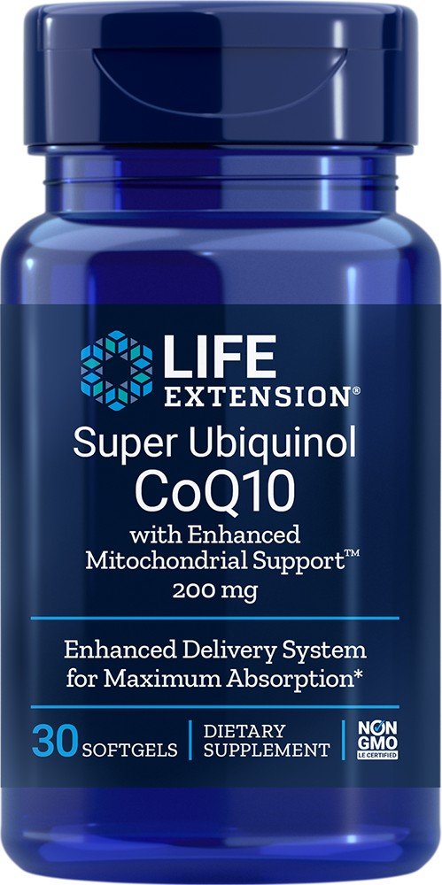 Life Extension Super Ubiquinol CoQ10 with Enhanced Mitochondrial Support 200 mg 30 Softgel