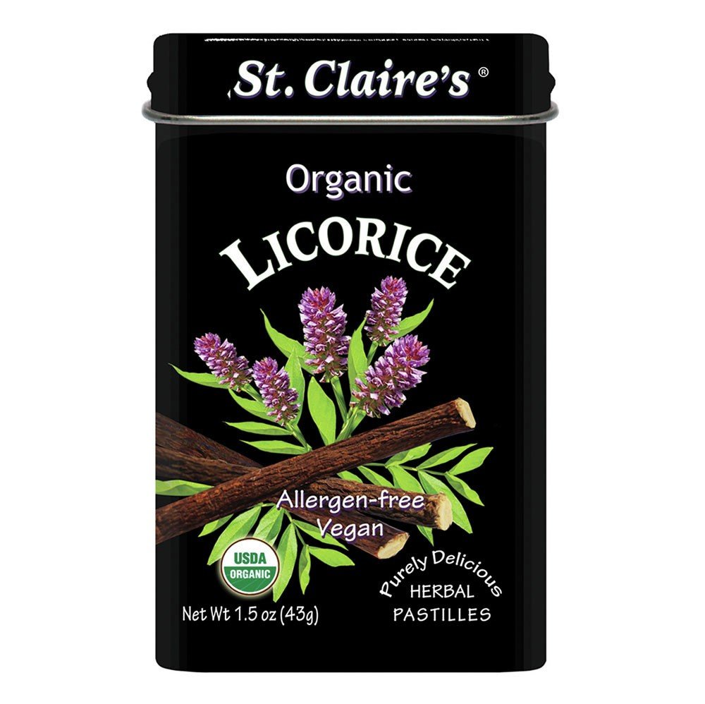 St.Claires Organics Organic Herbal  Pastilles Licorice 1.5 oz Tin