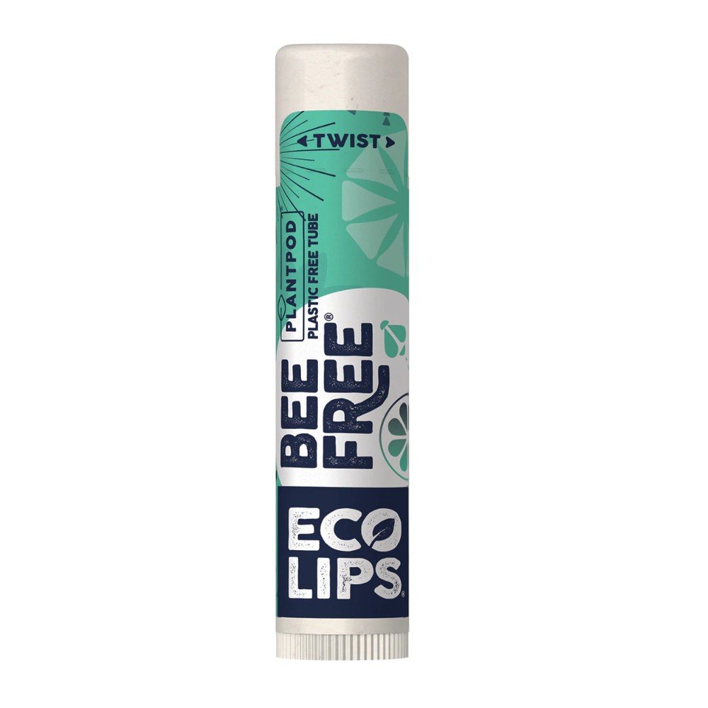 ECO LIPS Bee Free Plant Pod Vegan Sweet Mint .15oz Lip Balm