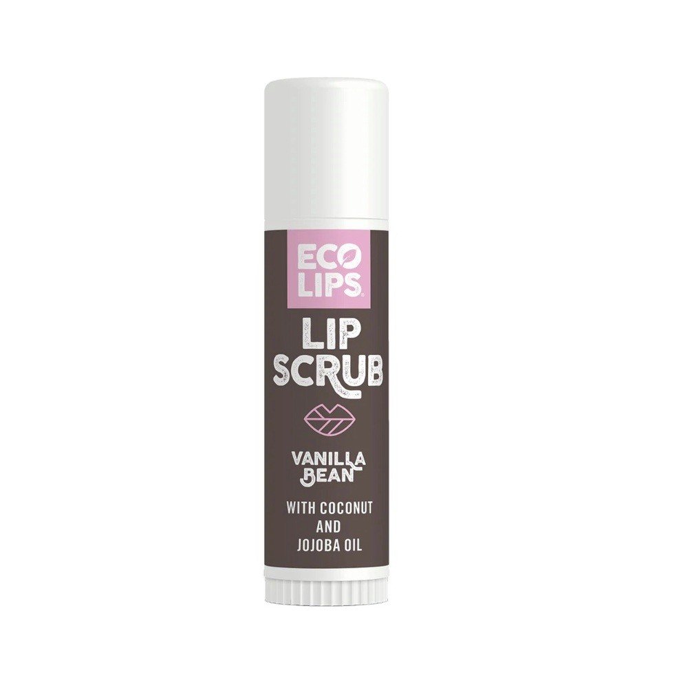 ECO LIPS Lip Scrub Stick Vanilla Bean .15 oz Tube