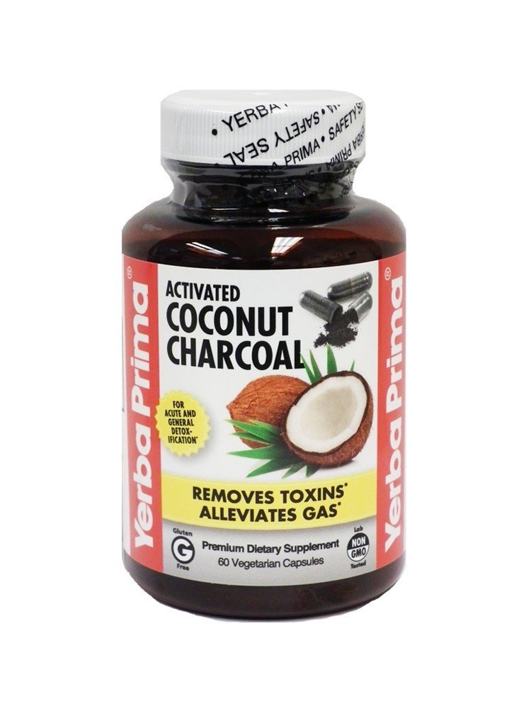 Yerba Prima Activated Coconut Charcoal 60 Capsule