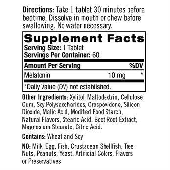 Natrol Melatonin 10 mg Fast Dissolve 60 Tablet
