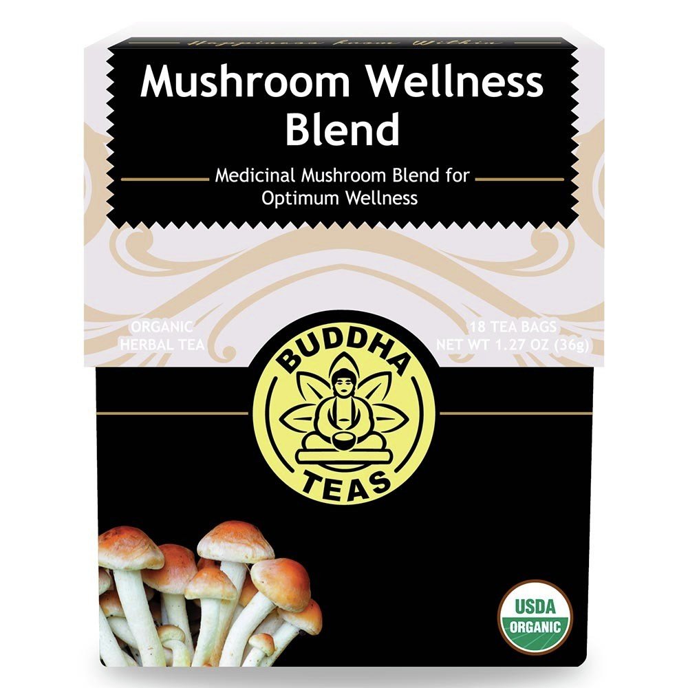 Buddha Teas Mushroom Wellness Blend 18 Bags Box