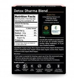 Buddha Teas Detox Dharma Blend 18 Bags Box