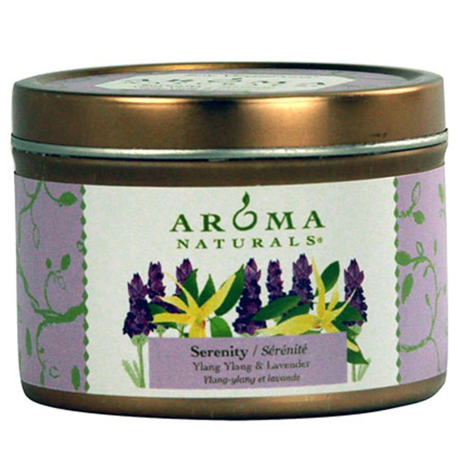 Aroma Naturals Travel Tins Candle Serenity Purple 1 Container