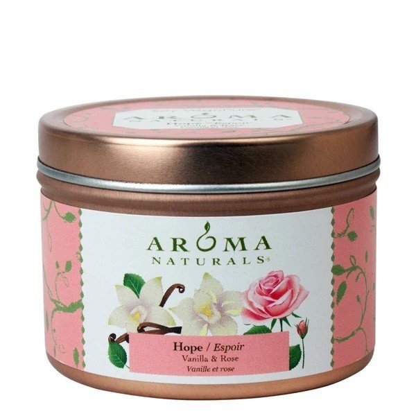 Aroma Naturals Travel Tins Candle Hope Pale Pink 1 Container