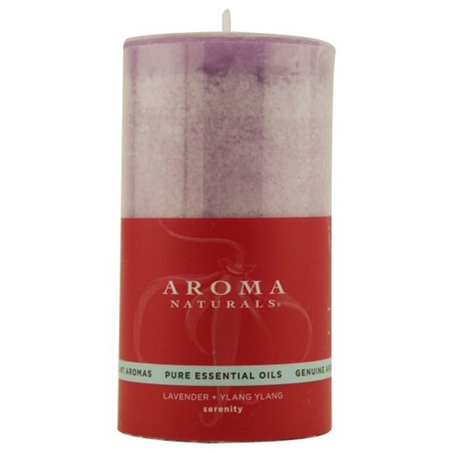 Aroma Naturals Pillar Candle Serenity Purple 1 Container