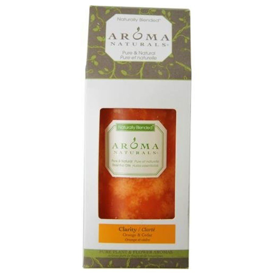 Aroma Naturals Pillar Candle- Clarity Orange 1 Container