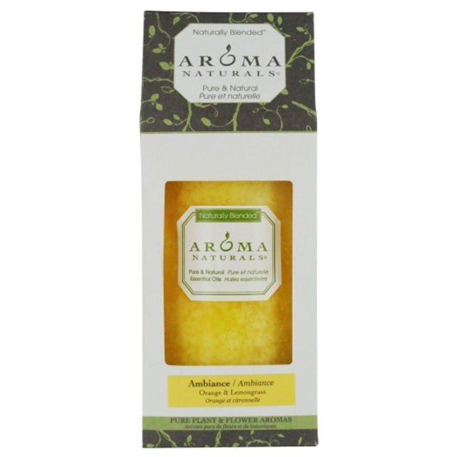 Aroma Naturals Pillar Candle Ambiance Lemon 1 Container