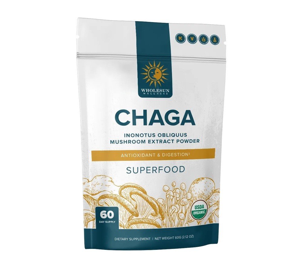 WholeSun Wellness Chaga 60 g (2.12 oz) Powder