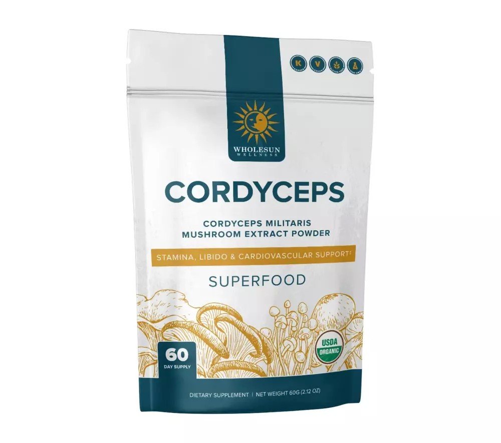 WholeSun Wellness Cordyceps 60 g (2.12 oz) Powder