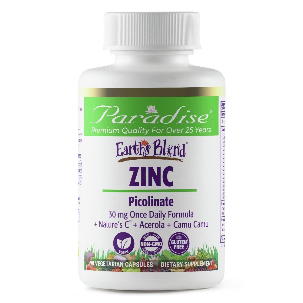 Paradise Herbs Earth's Blend Zinc Picolinate 90 VegCap