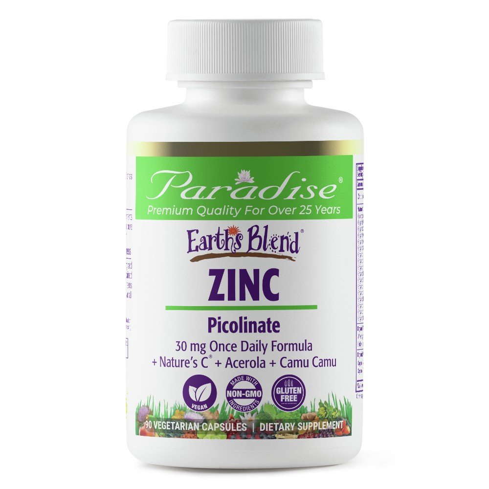 Paradise Herbs Earth&#39;s Blend Zinc Picolinate 90 VegCap