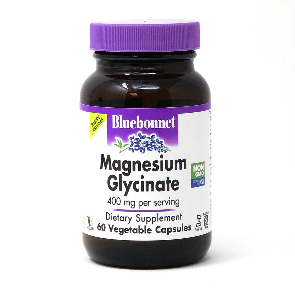 Bluebonnet Magnesium Glycinate 400 mg 60 VegCap