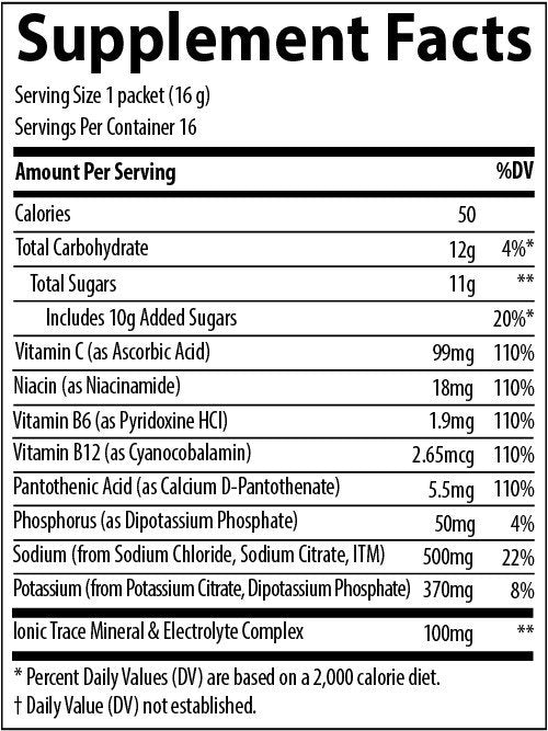 Trace Minerals Hydration I.V. Electrolyte - Raspberry Lemonade 16 Packs Box