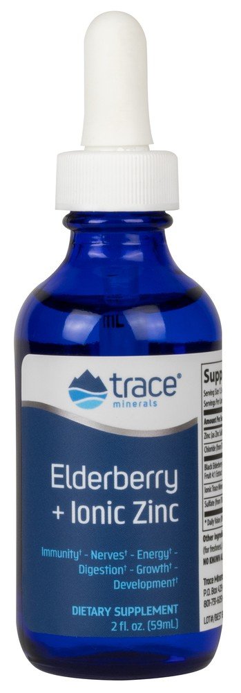 Trace Minerals Liquid Ionic Elderberry + Ionic Zinc 2 oz Liquid