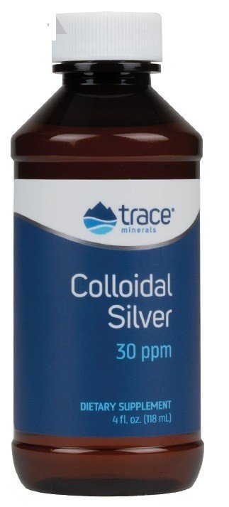 Trace Minerals Colloidal Silver 30 PPM 4 oz Liquid
