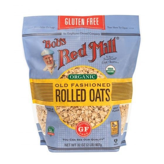 Bobs Red Mill Gluten-Free Organic Old Fashioned Rolled Oats 32 oz Bag