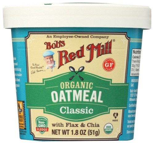 Bobs Red Mill Organic Oatmeal Classic 1.8 oz Container