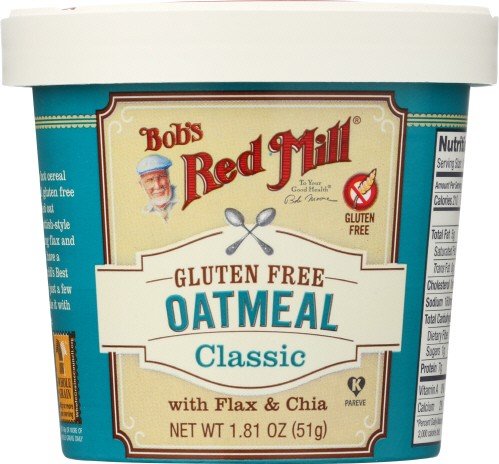 Bobs Red Mill Gluten Free Oatmeal Classic 1.81 oz Container