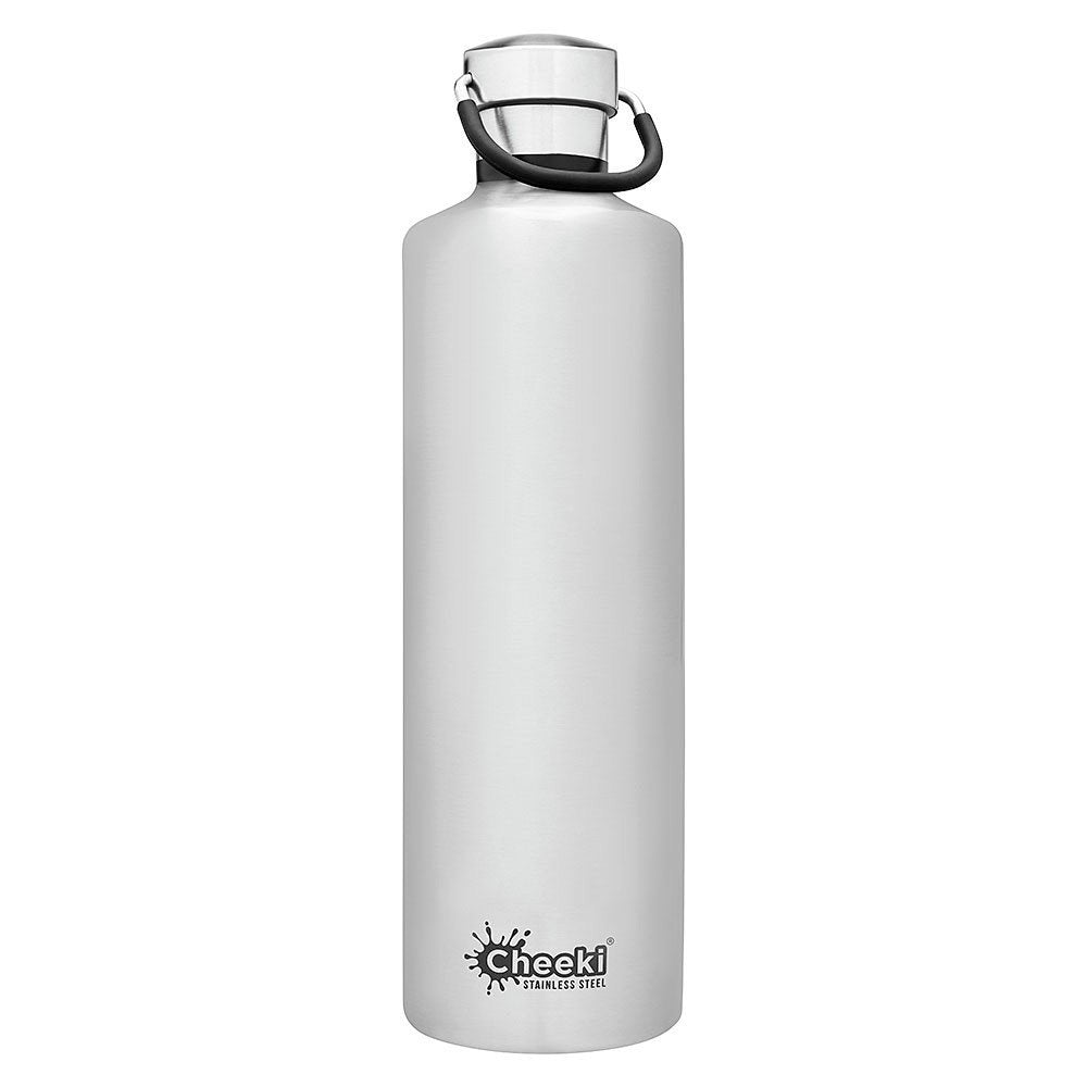 Cheeki Classic Insulated Stainless Steel Bottles Silver 34 oz Bottle