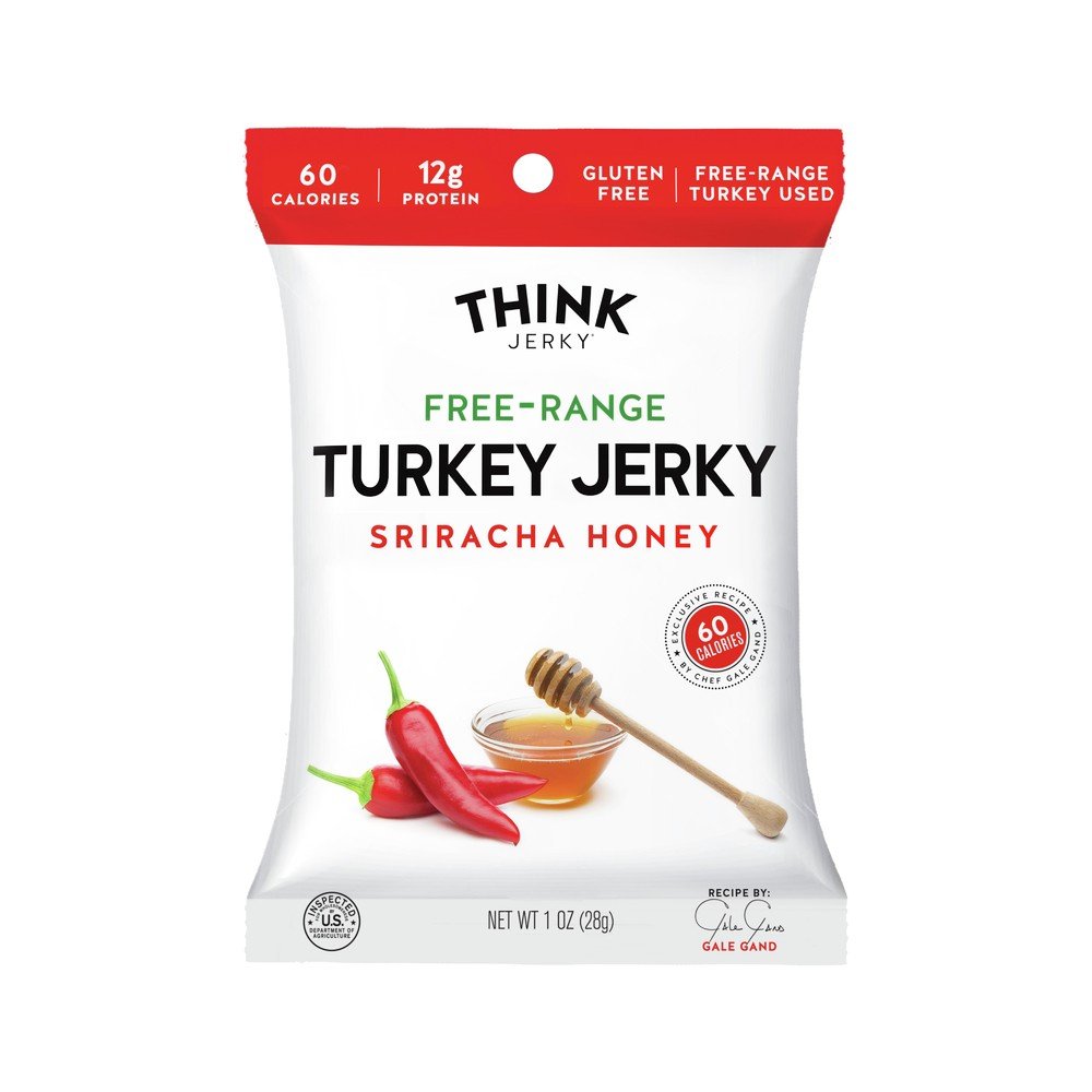 Think Jerky Sriracha Honey Free-Range Turkey Jerky 1 oz Bag