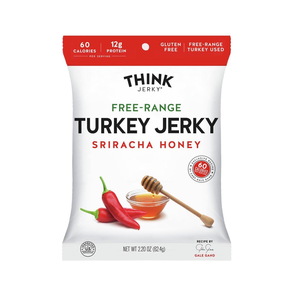 Think Jerky Sriracha Honey Free-Range Turkey Jerky 2.20 oz Bag