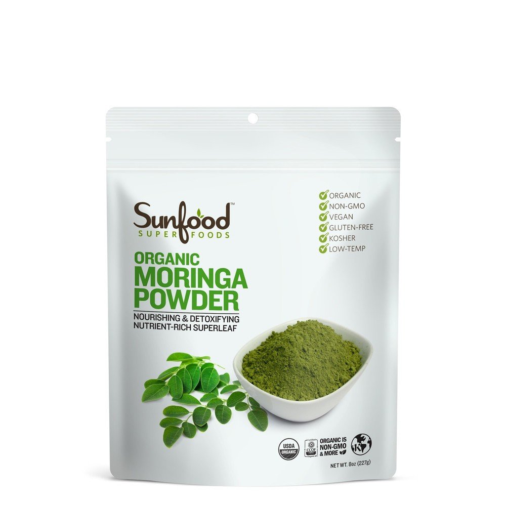 Sunfood Moringa Powder 8 oz Bag