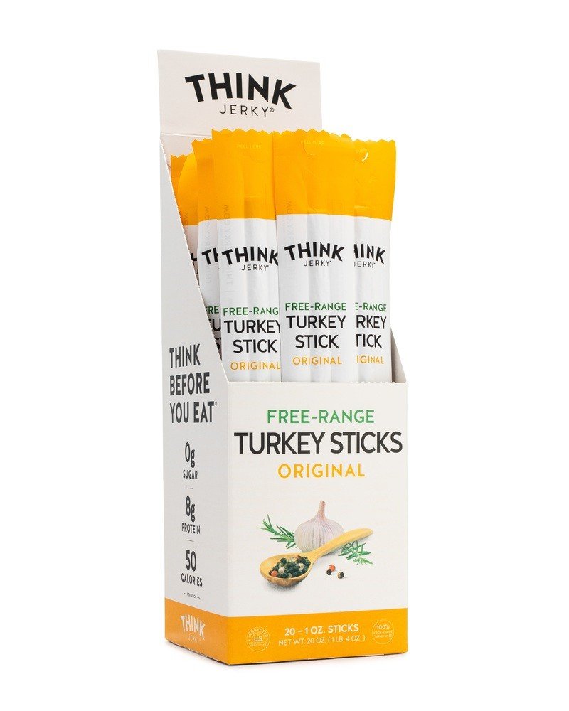 Think Jerky Original Free-Range Turkey Stick-Box 20(1 oz) Box