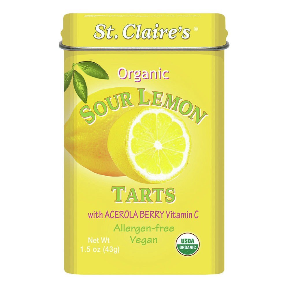 St.Claires Organics Organic Lemon Tarts Mints 1.5 oz Tin