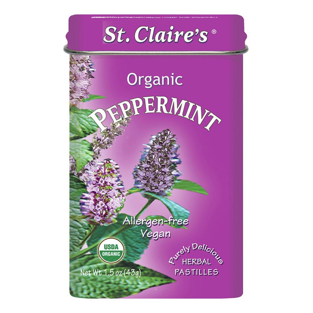 St.Claires Organics Organic Premium Peppermint Mints 1.5 oz Tin