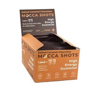 Seattle Gummy Company Mocca Shots Mint Chocolate-Box 12 (.5 oz) Packs Box