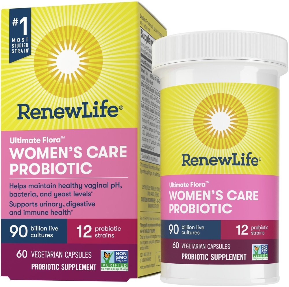Renew Life Ultimate Flora Women&#39;s Care Probiotic 90 Billion 60 VegCap