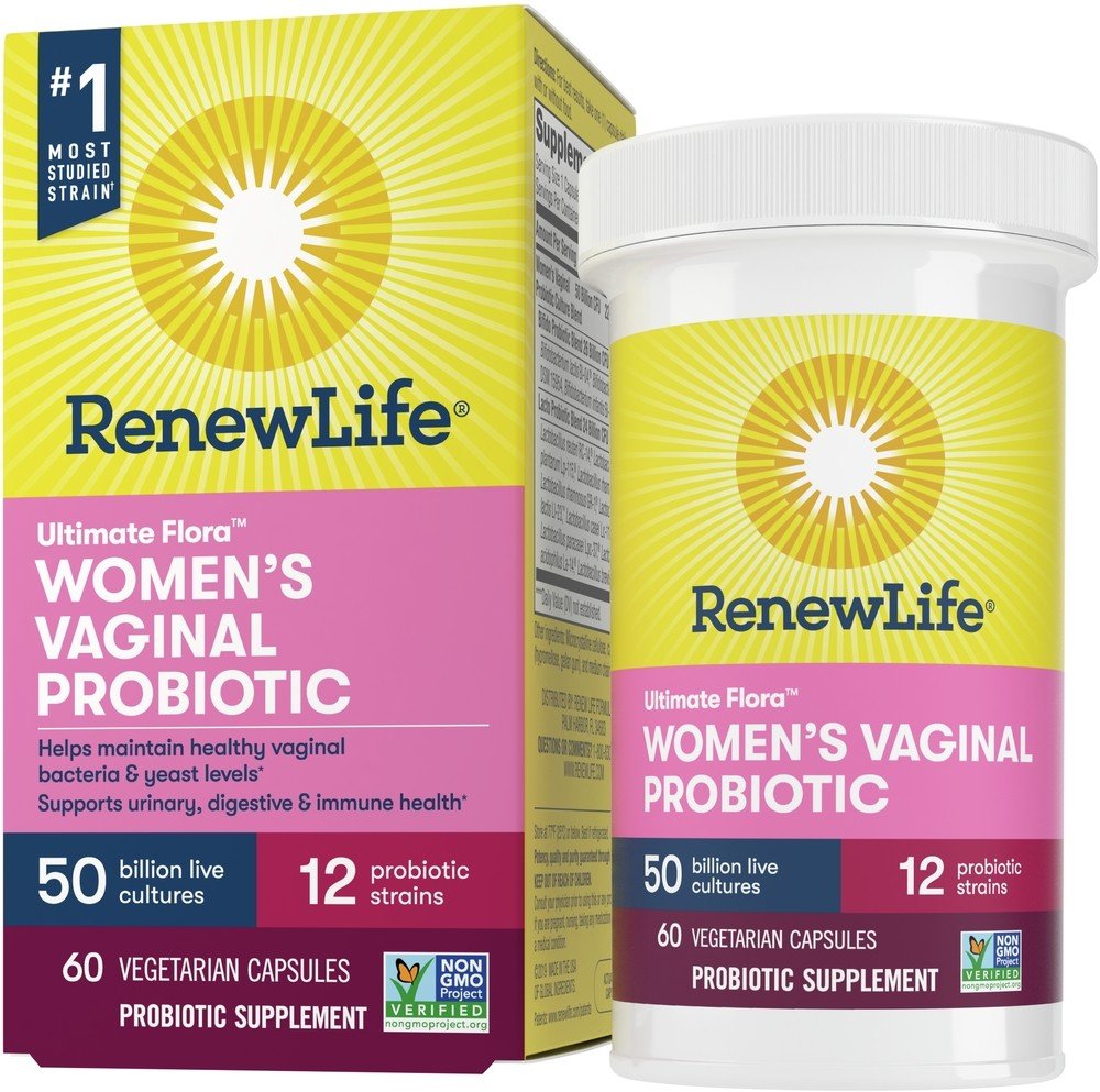 Renew Life Ultimate Flora Women&#39;s Vaginal Probiotic 50 Billion 60 VegCap